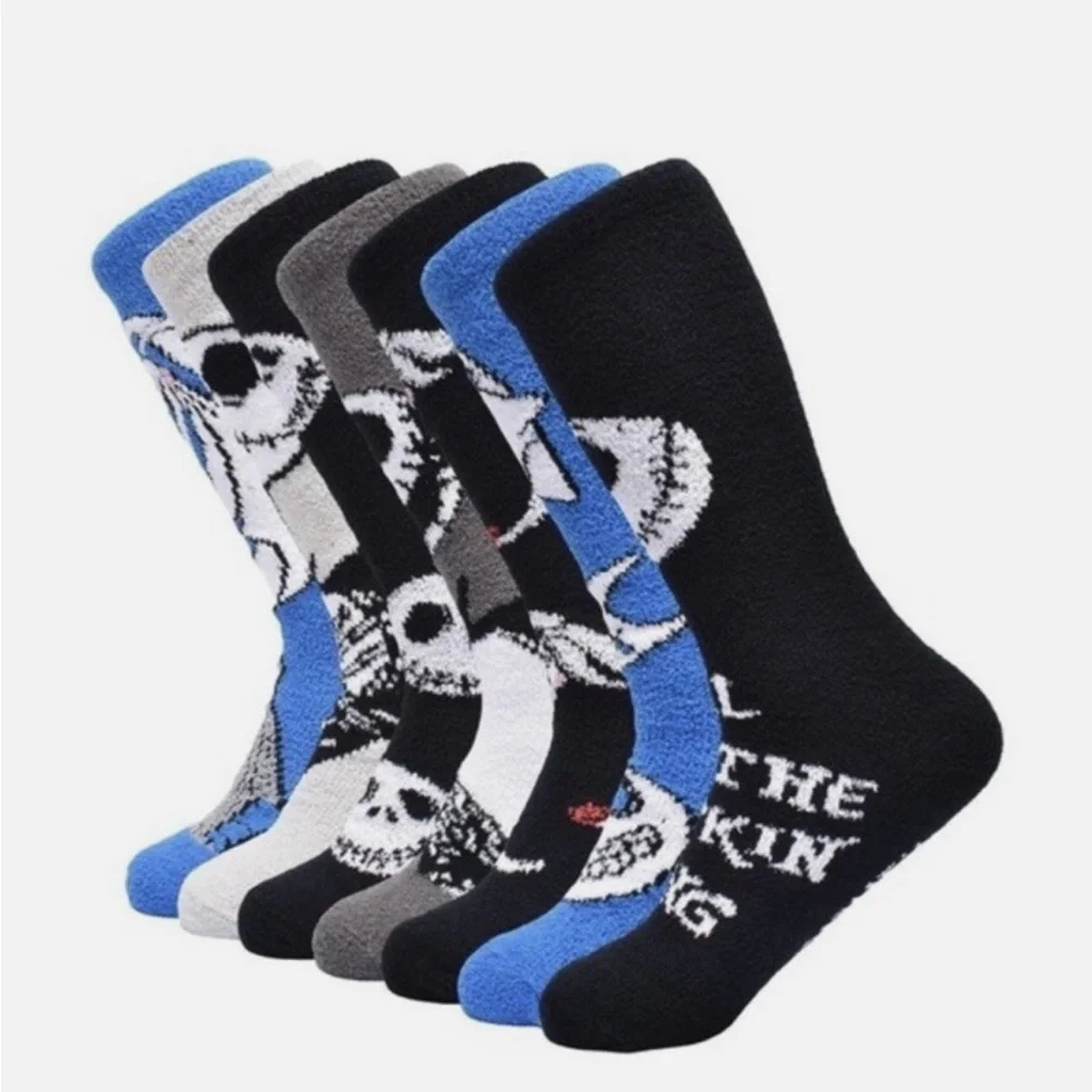 The Nightmare Before Christmas Socks  7 Days Of Cozy Crew Socks 6-12 New